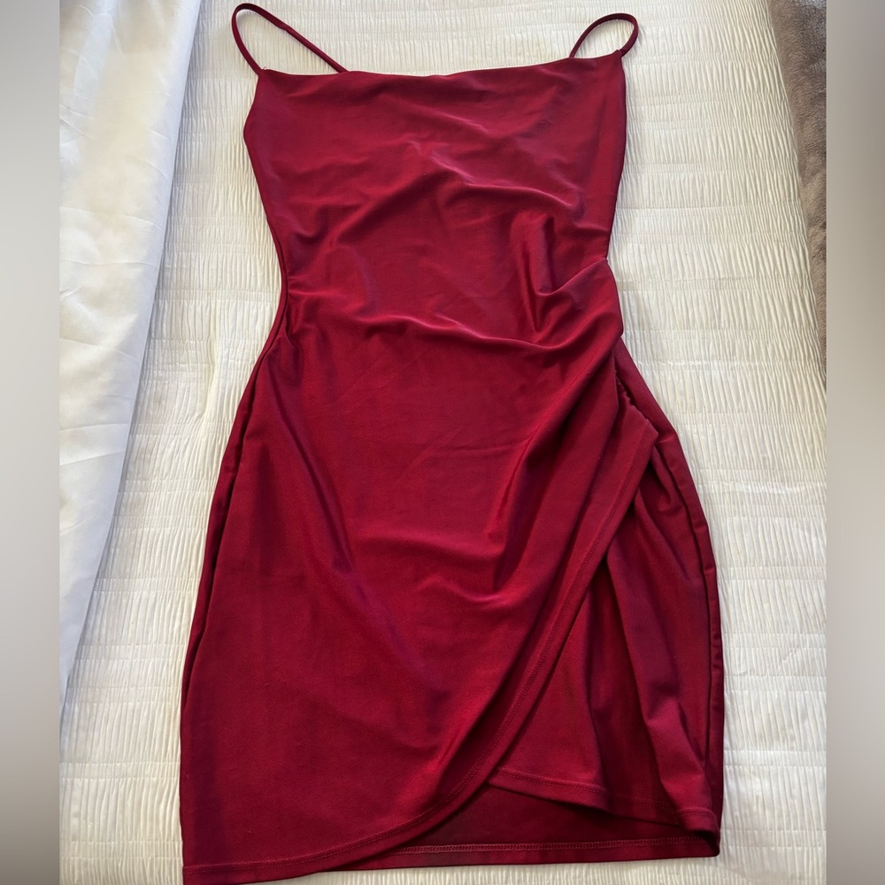 Windsor Wrapped Cross Back Mini Dress